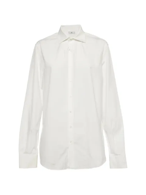 Carolina Herrera Vintage long-sleeve cotton shirt White 177097
