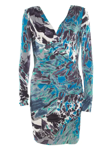 PUCCI Pre-Owned draped-detail dress Blue 182124