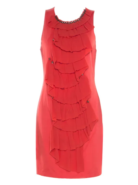 3.1 Phillip Lim crystal-embellishment ruffled mini dress Red 182076