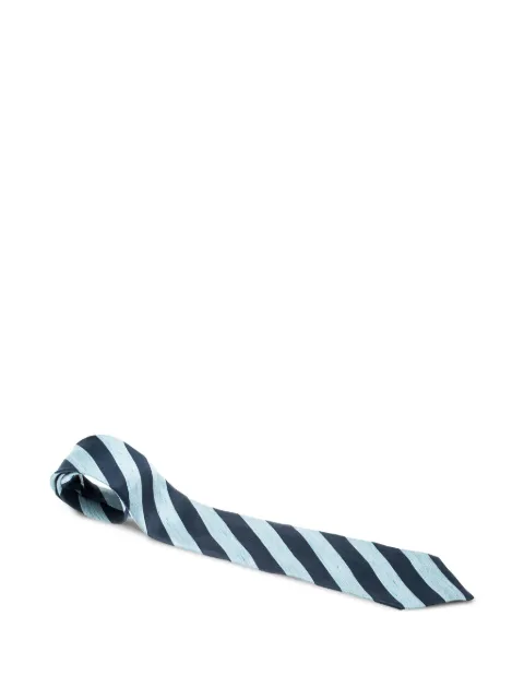 Dunhill striped silk tie Blue 209925