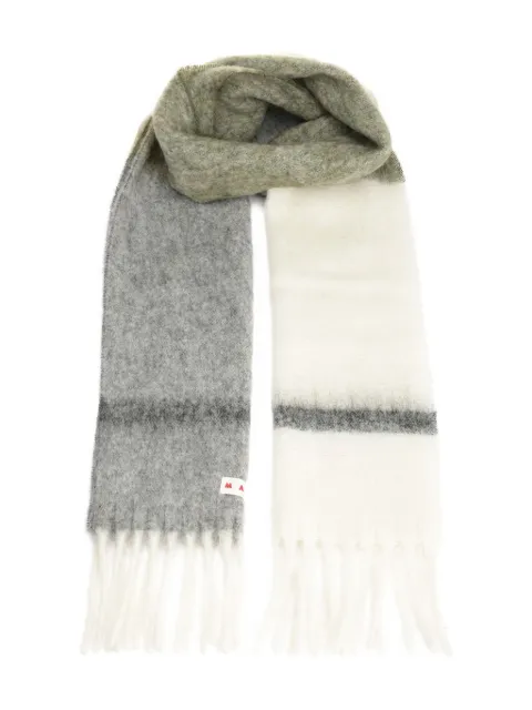 Marni ombre fringed scarf White SCMC0139Y0UAW053