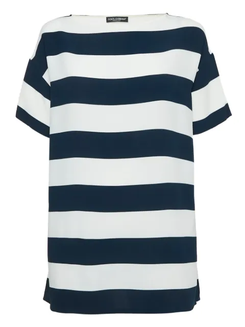 Dolce & Gabbana Pre-Owned striped T-shirt Blue 1129294
