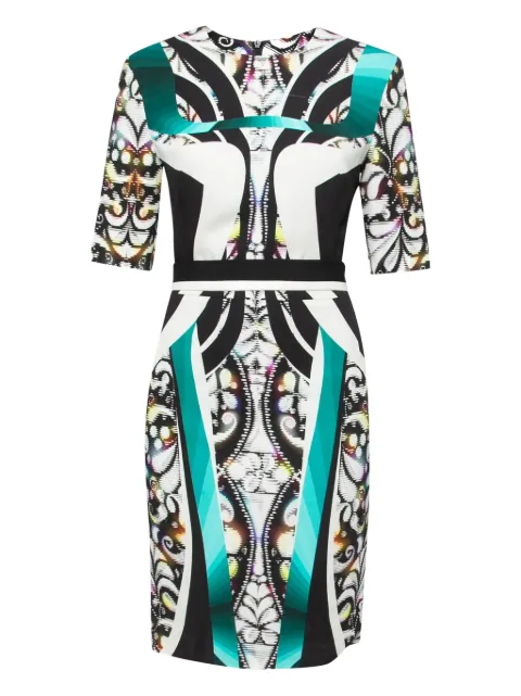 Peter Pilotto Pre-owned patterned bodycon dress White 201715