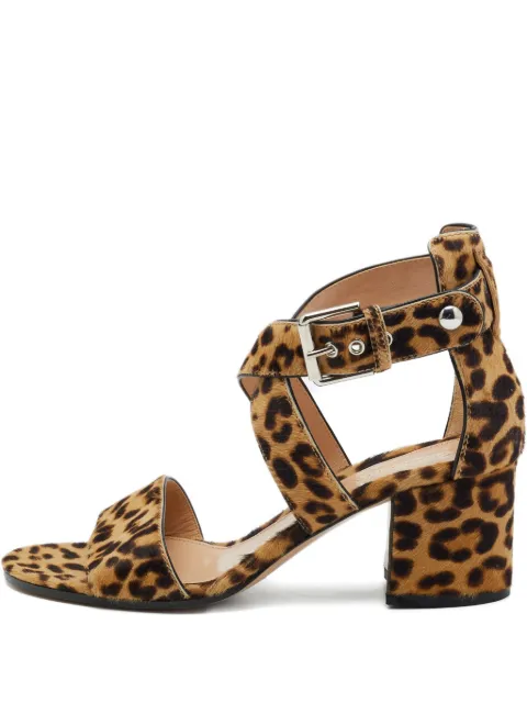 Gianvito Rossi Pre-owned 60mm leopard-print sandals Brown 1118135