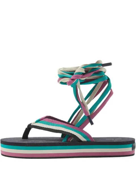 Isabel Marant Vintage canvas sandals Black 1020691