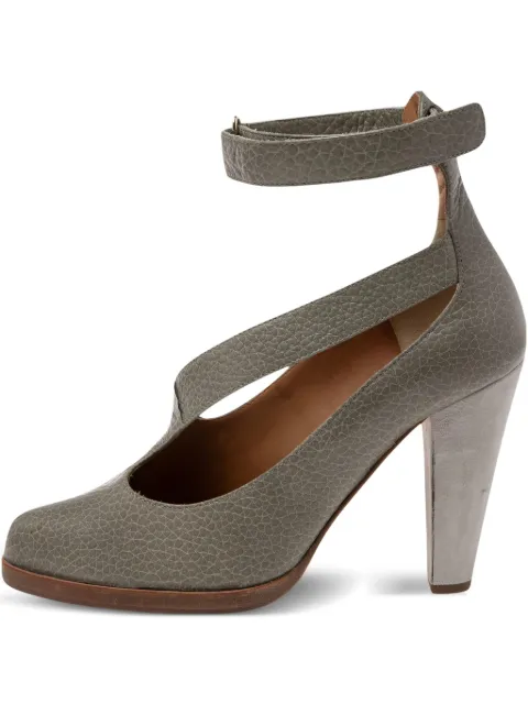 Chloé Pre-Owned 100mm leather pumps Grey 594089