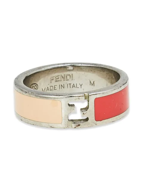 Fendi Pre-Owned Fendista ring Silver 601521