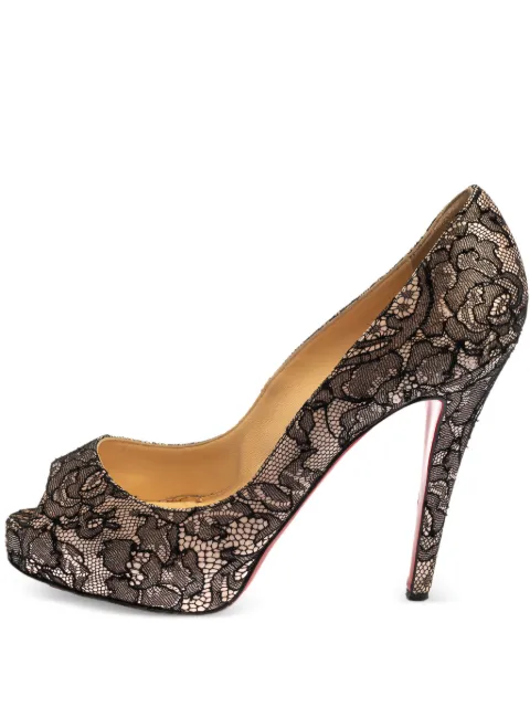 Christian Louboutin Pre-Owned 120mm Very Prive sandals Black 384860