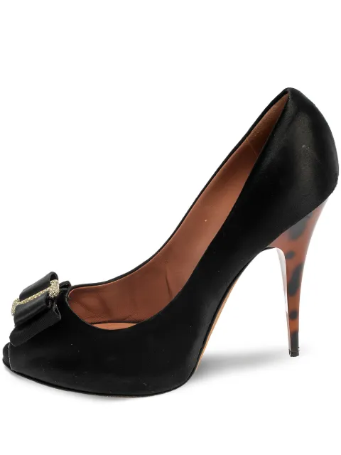 Giuseppe Zanotti Vintage satin pumps Black 433415