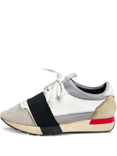 Balenciaga Pre-Owned Race Runner mesh-panelled low-top sneakers White 446105