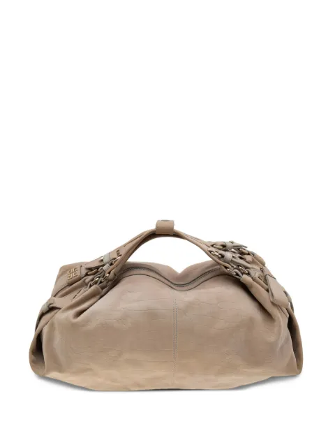 Givenchy Pre-Owned croc-embossed shoulder bag Neutrals 570560