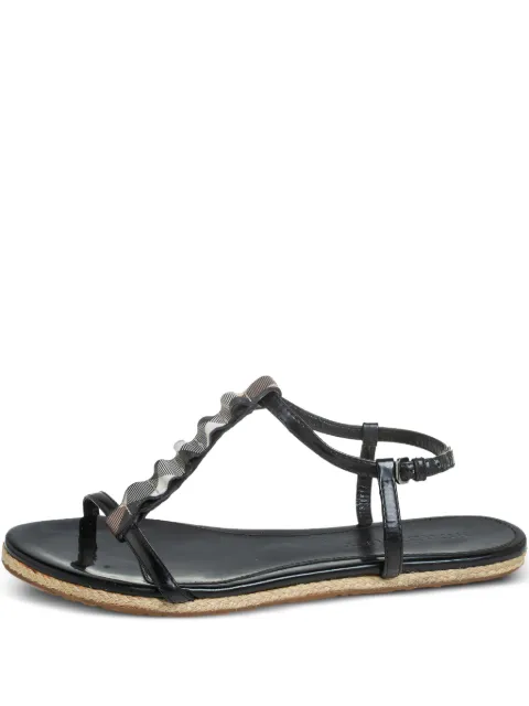Burberry Pre-Owned 2023 Westerdale sandals Black 405522