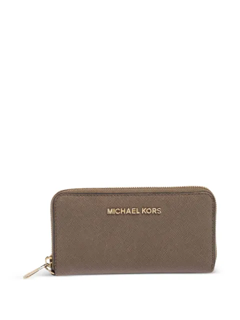 Michael Kors Vintage Pre-owned leather zip wallet Neutrals 398859