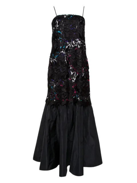 Emporio Armani Pre-Owned lace overlay dress Black 334140
