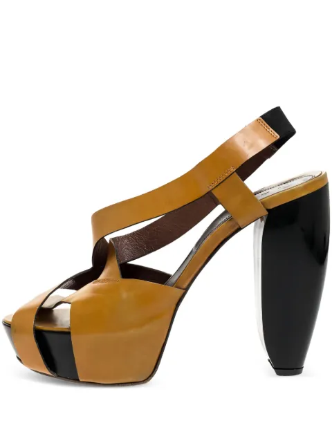 Marni Pre-Owned slingback sandals Brown 312221