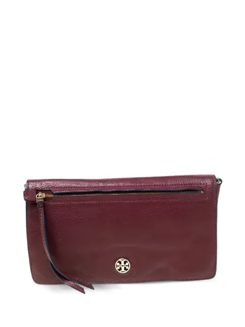Tory Burch pre-owned leather zip pocket cross body bag Red 217003