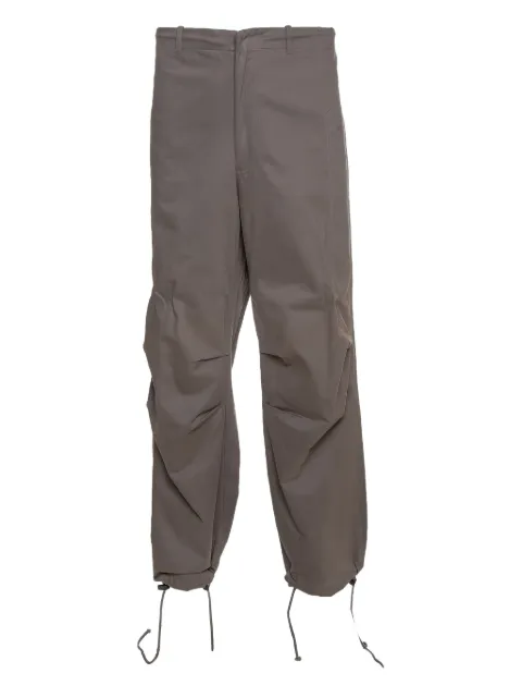 Emporio Armani Pre-Owned drawstring-cuff trousers Grey 328318