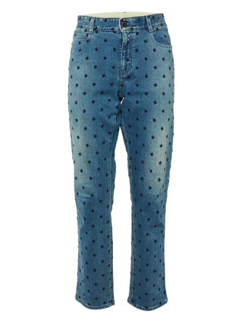 Stella McCartney Pre-Owned embroidered jeans Blue 1122083