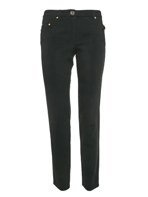 Moschino Pre-Owned slim-cut trousers Black 1121471