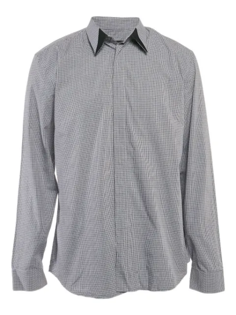 Givenchy Pre-Owned plaid cotton shirt Blue 1113068
