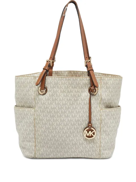Michael Kors Vintage monogram leather tote bag Neutrals 1109348