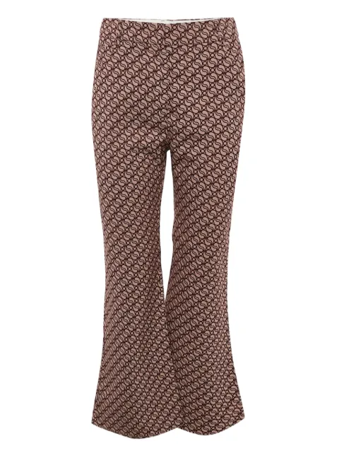 Stella McCartney Pre-Owned monogram-print trousers Red 1112700