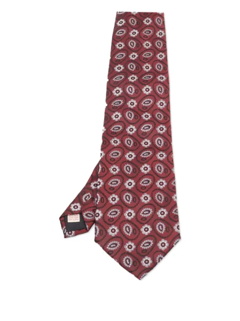 Brioni Vintage 2024 floral paisley tie Red 1106021