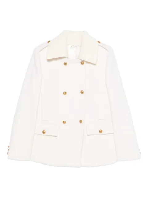 P.A.R.O.S.H. double-breasted wool jacket White LEAK25D431804G