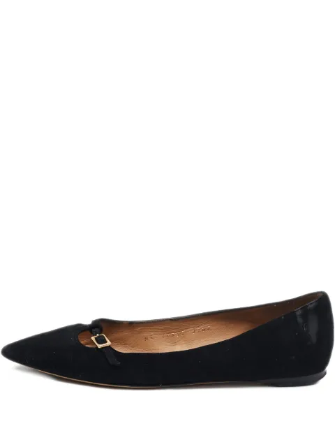 Ferragamo Pre-Owned pointed-toe ballet flats Black 1097920