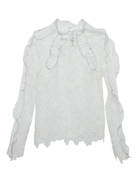 Self-Portrait 2012 lace blouse White 1089192