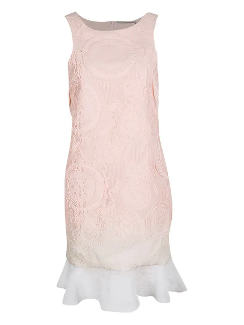 Ermanno Scervino Vintage jacquard ruffled dress Pink 109325