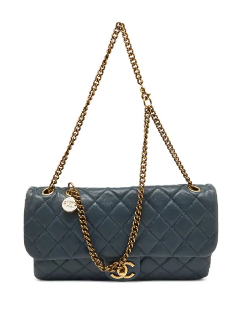 CHANEL Pre-Owned CC Crown Flap shoulder bag Blue 1085434