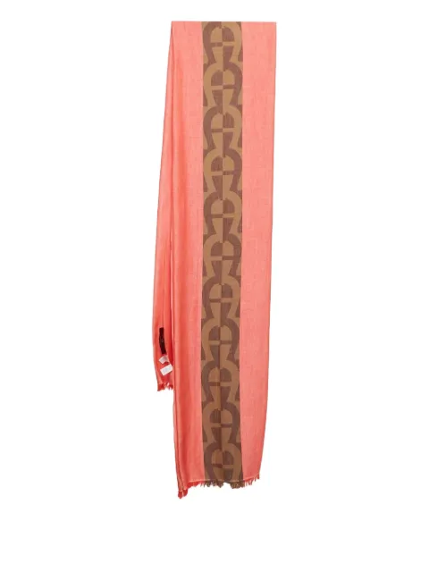 Aigner Vintage 2024 pre-owned cotton patterned scarf Red 1060159