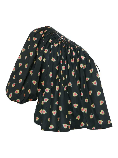 Zadig&Voltaire heart-print one-shoulder top Black 1050589