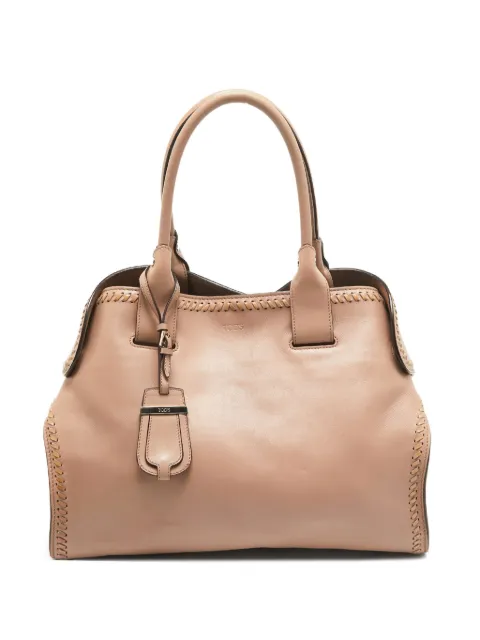 Tod's Vintage leather tote bag Pink 962491