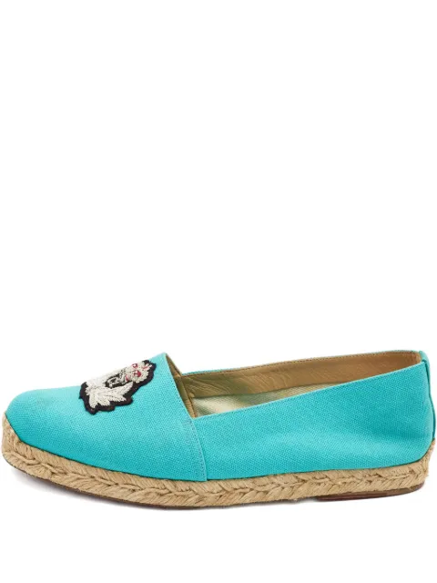 Christian Louboutin Pre-Owned leather espadrilles Blue 779356
