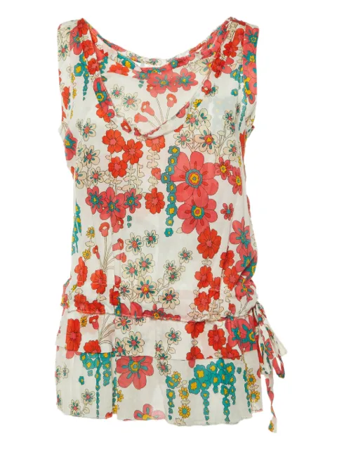 Marni Pre-Owned floral top White 1110252