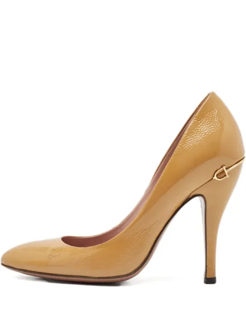 Gucci Pre-Owned 2024 110mm leather pumps Brown 1108364