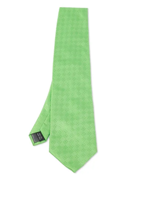 BOSS patterned silk tie Green 1106075
