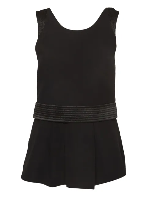 Emporio Armani Pre-Owned peplum-waist top Black 974200