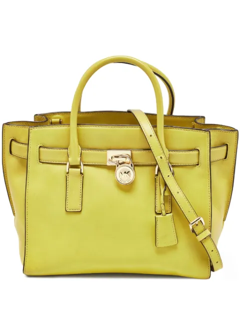 Michael Kors Vintage padlock-detail tote bag Green 952843