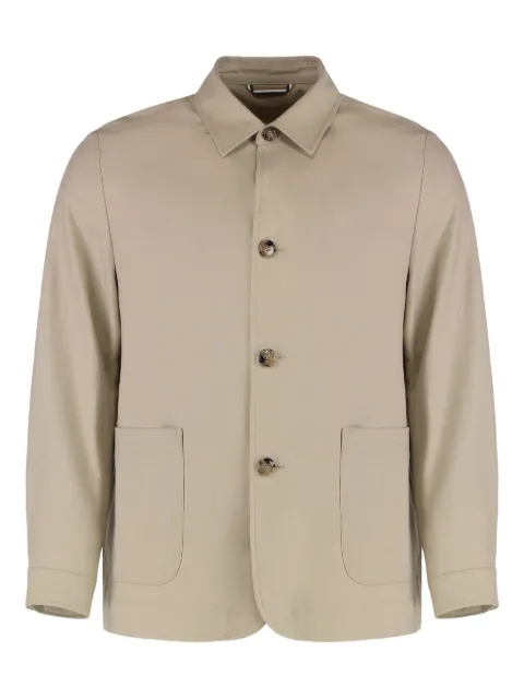 BOSS button-up overshirt Neutrals 50534993