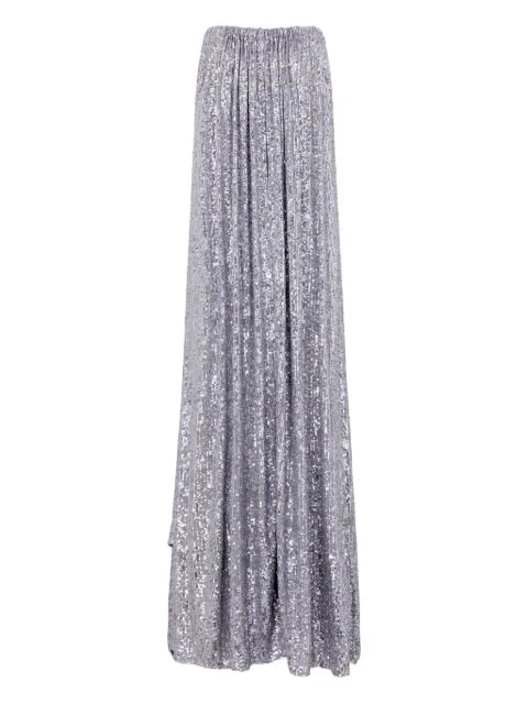 Rabanne sequined high-low dress Silver 25ACRO151PO0391