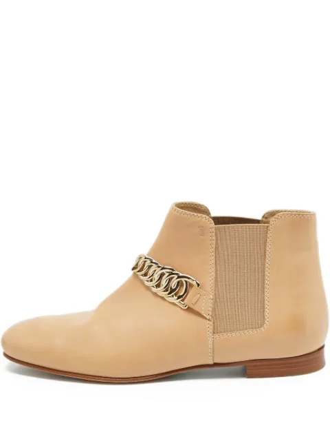 Tod's Vintage leather Chelsea boots Neutrals 962566