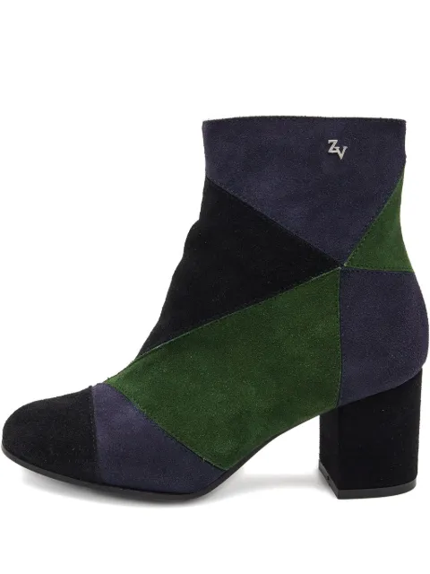 Zadig&Voltaire patchwork block-heels boots Black 861572