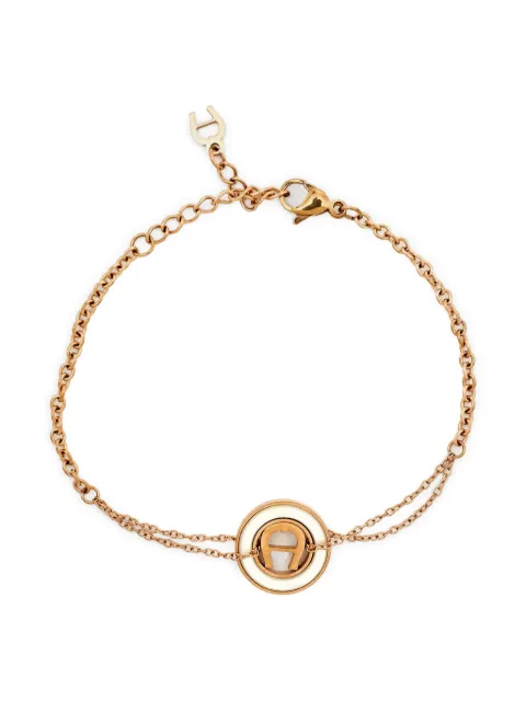 Aigner Vintage Pre-owned circular logo bracelet Gold 978368