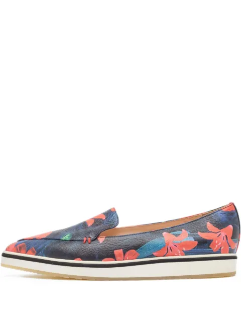 Nicholas Kirkwood pre-owned floral-print loafers Blue 961461