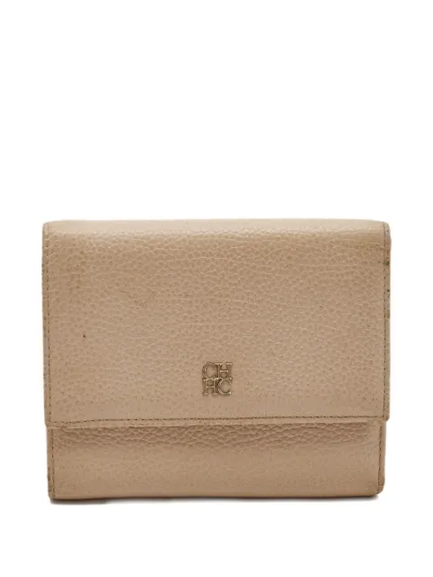Carolina Herrera Vintage leather wallet Neutrals 987004