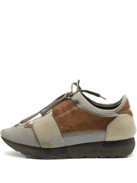 Balenciaga Pre-Owned leather sneakers Grey 848502