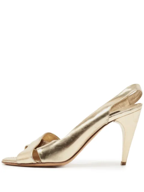 Louis Vuitton Pre-Owned 2023 90mm Barbara sandals Gold 784394